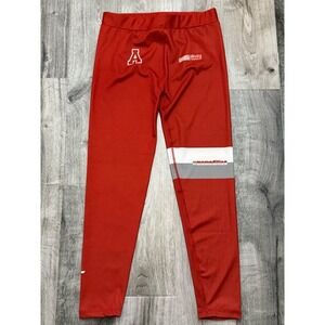 Game‎ Time Men's Athletic Leggings Activewear Red White Gray Accents Size L